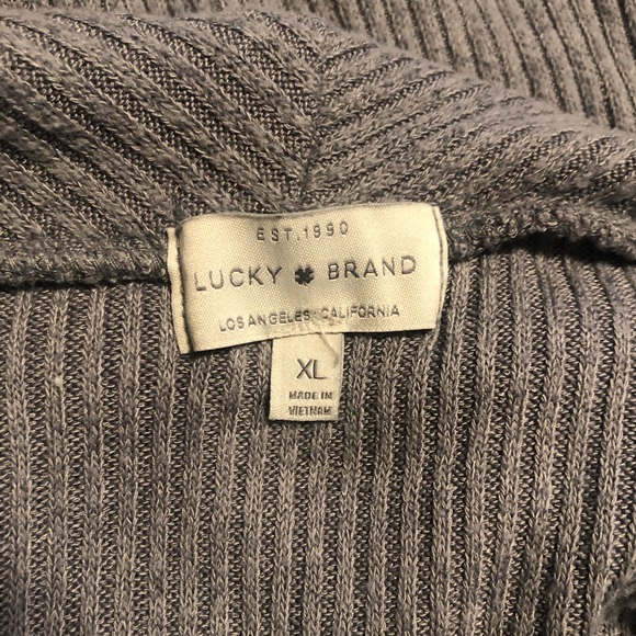 Lucky brand comfy gray sweater - Picture 5 of 6